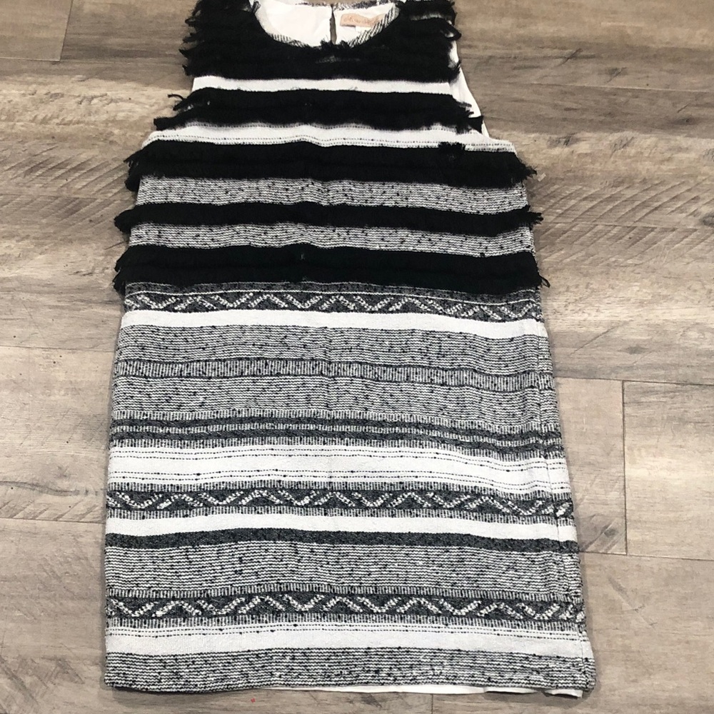 Mara Hoffman Black and White Textured Dress
